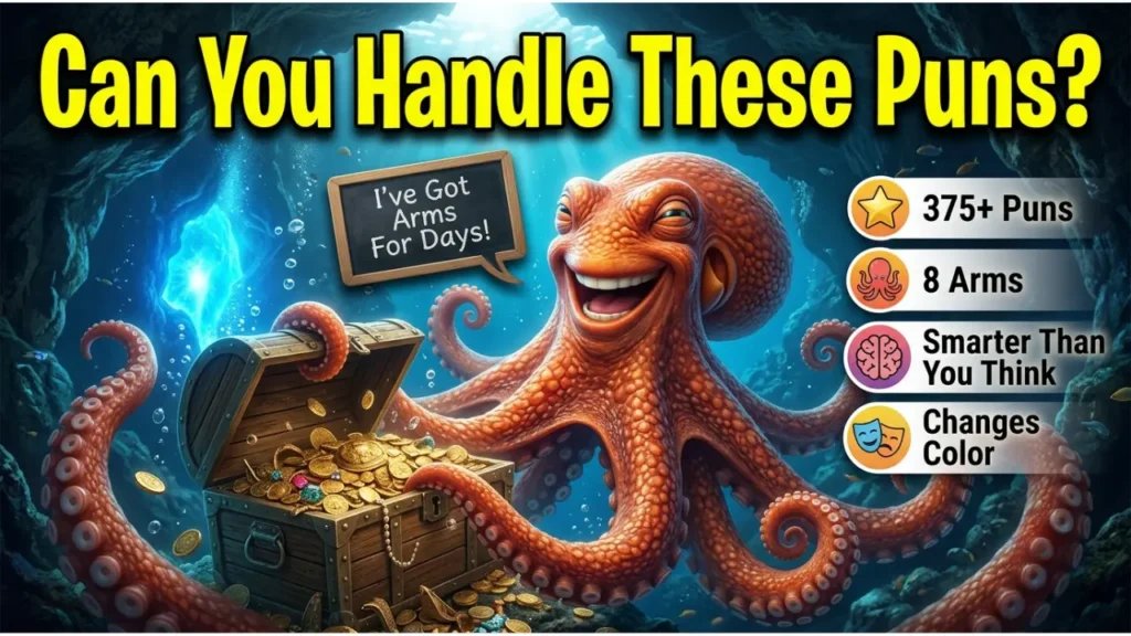 💕 Cute & Romantic One-Liner Octopus Puns