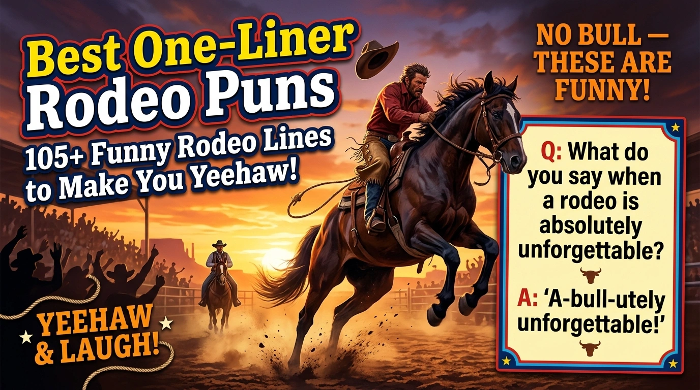 105+ Hilarious One-Liner Rodeo Puns You Need for Your Next Yeehaw Moment