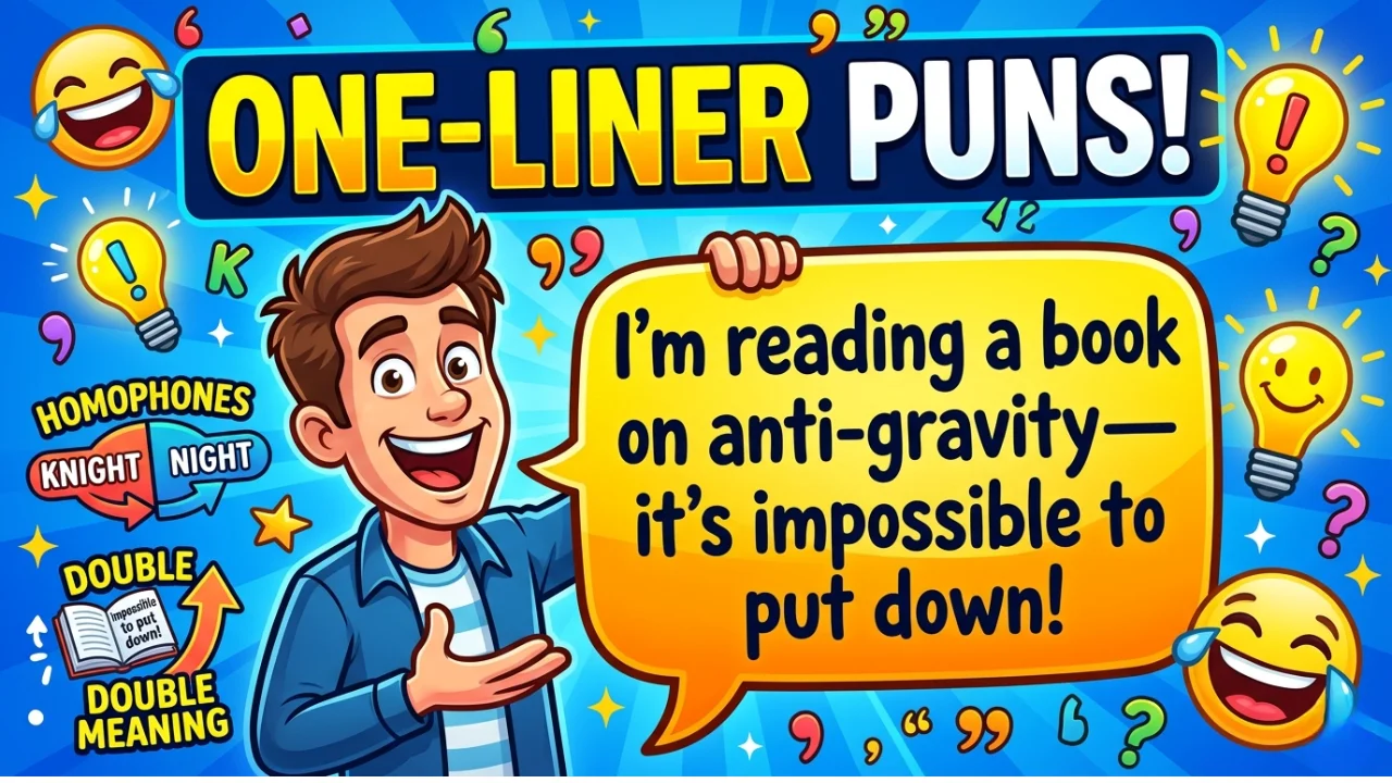 155+ Hilarious One-Liner Puns List