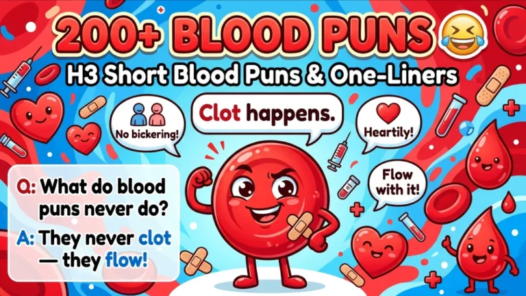 200+ Blood Puns
