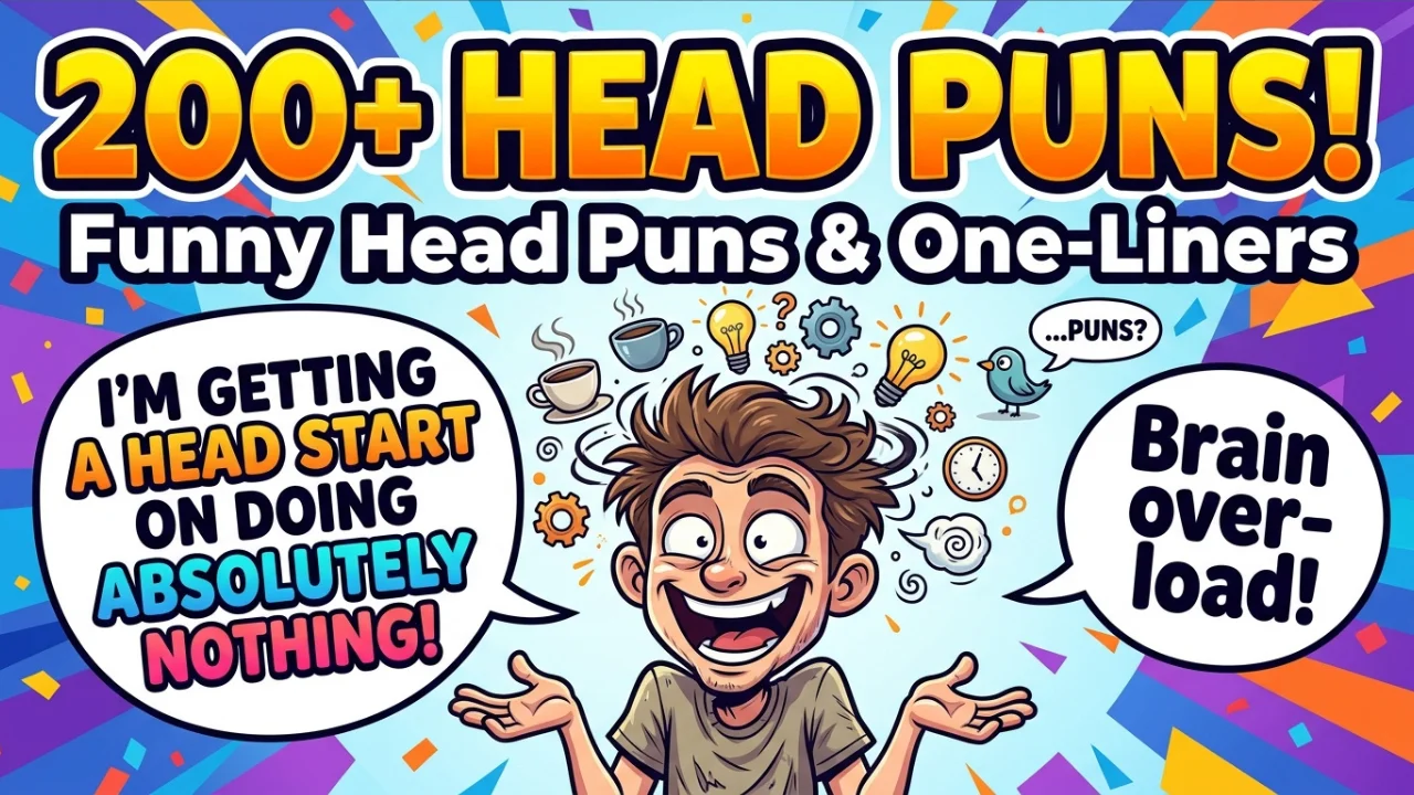200+ Hilarious Head Puns That Will Have You Laughing Your Head Off