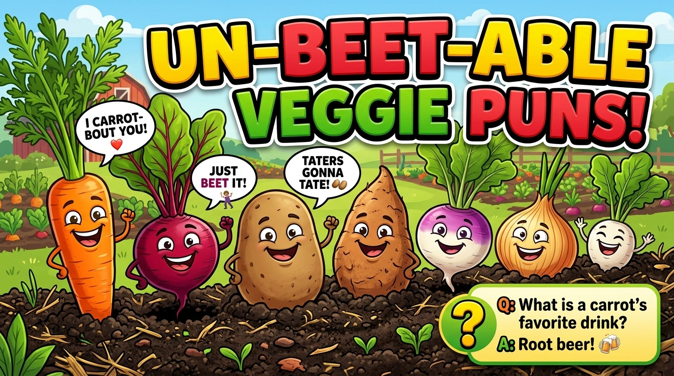 200+ Veggie Puns That Are Rootin'-Tootin' Funny and Seriously Punny
