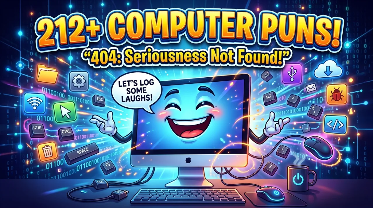 212+ Hilarious One-Liner Computer Puns