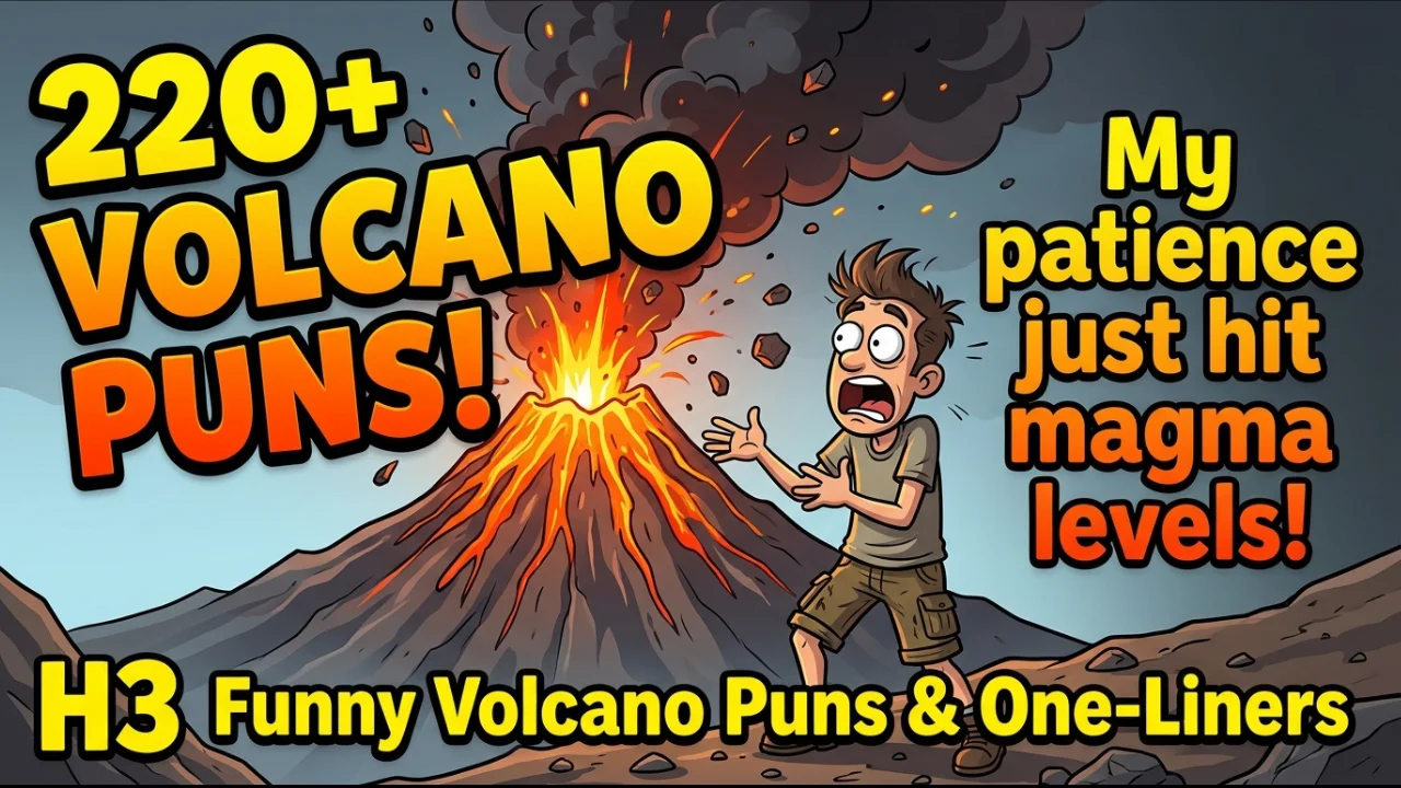 220+ Hilarious Volcano Puns That Will Rock Your World