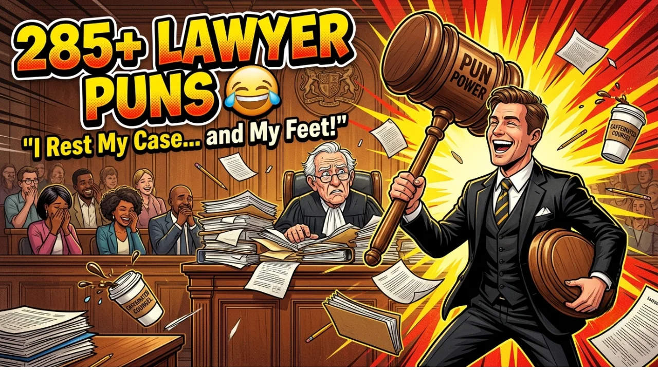 285+ Hilarious One-Liner Lawyer Puns