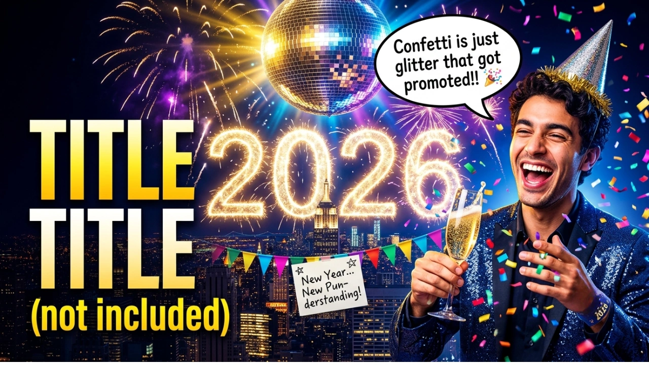 305+ Hilarious One-Liner New Year Puns