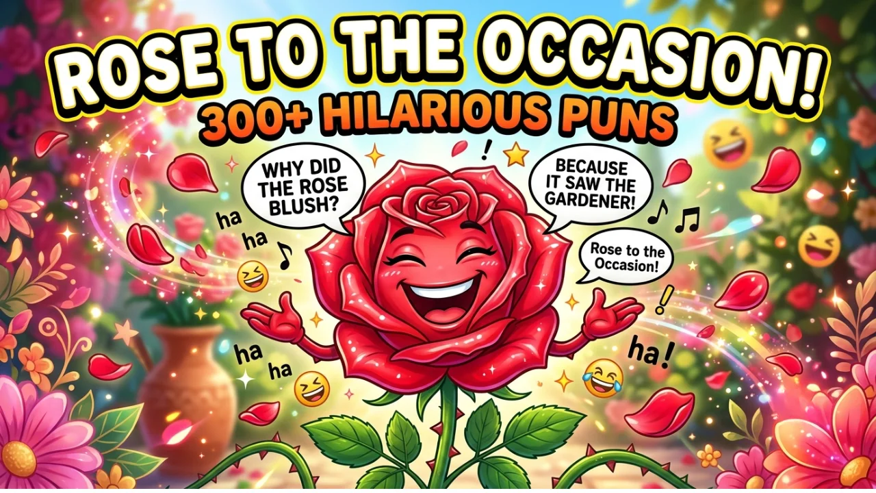 305+ Hilarious One-Liner Rose Puns