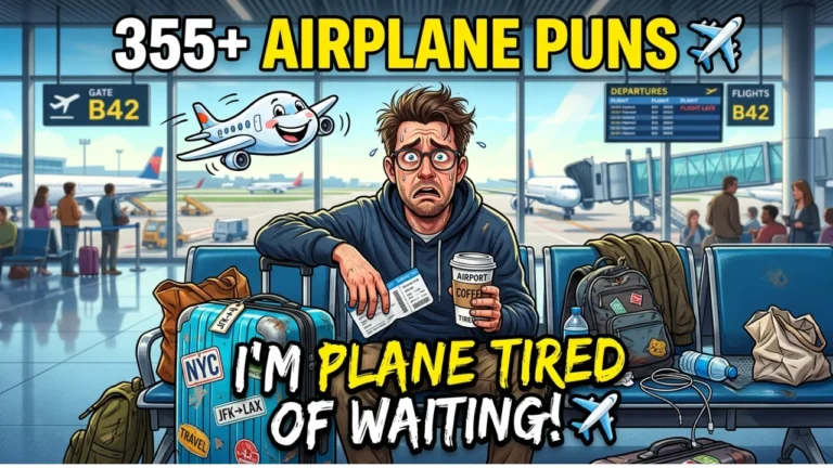 355+ Hilarious One-Liner Airplane Puns