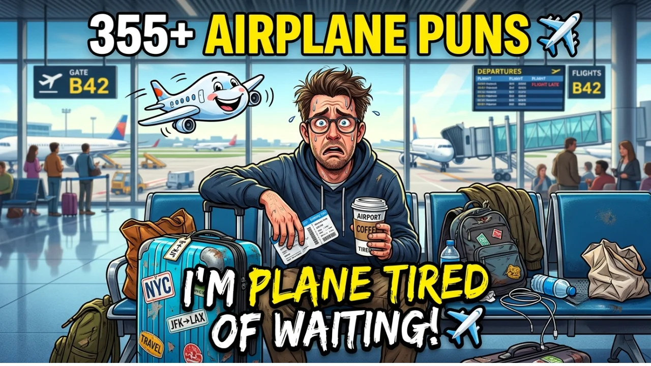 355+ Hilarious One-Liner Airplane Puns