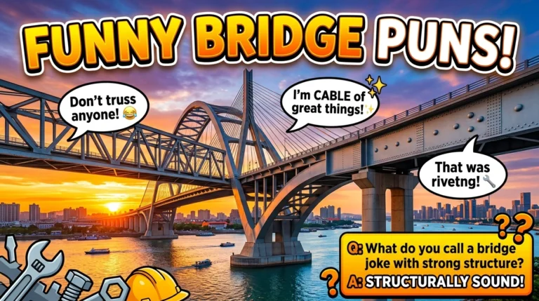375+ Hilarious One-Liner Bridge Puns That'll Have You Crossing Into Laughter