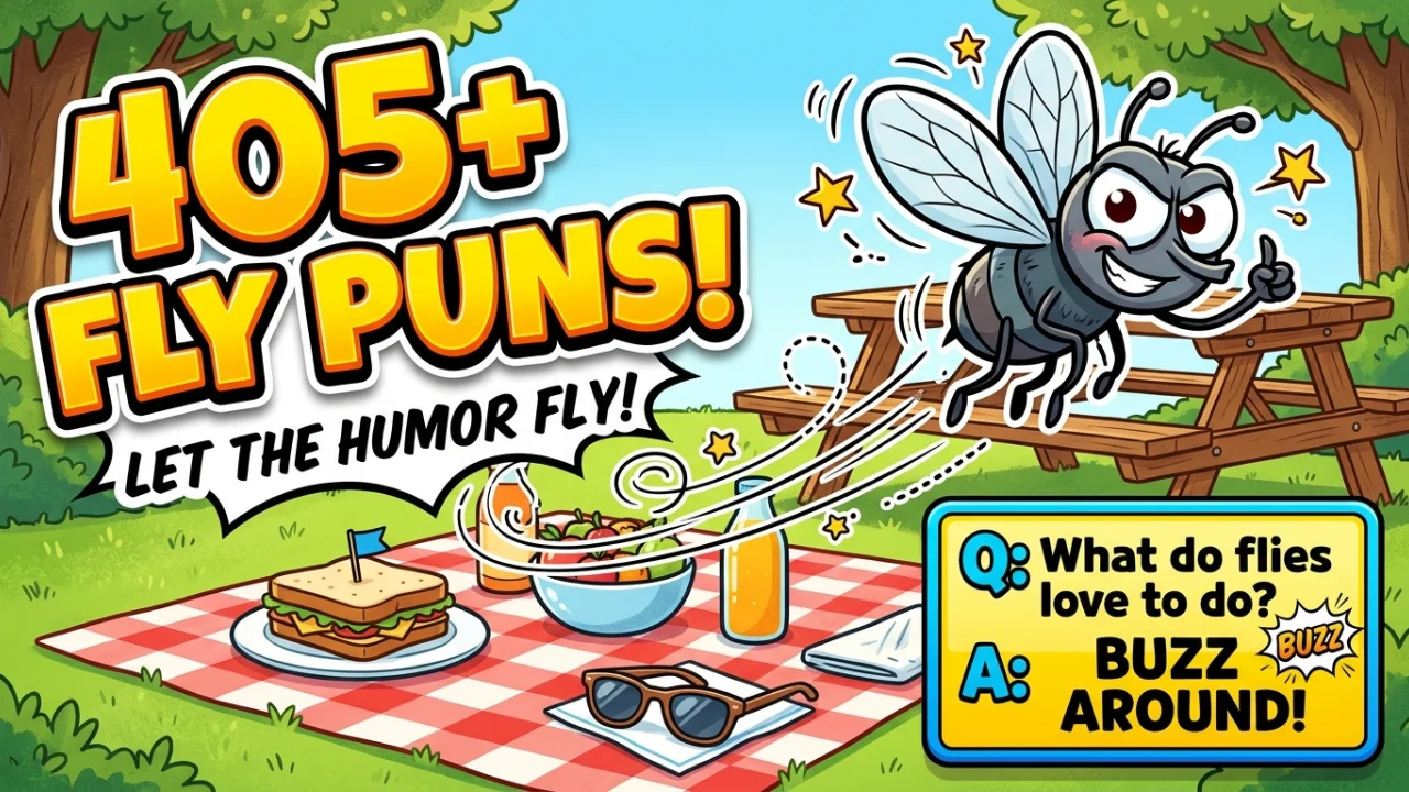 405+ Hilarious One-Liner Fly Puns That'll Have You Buzzing