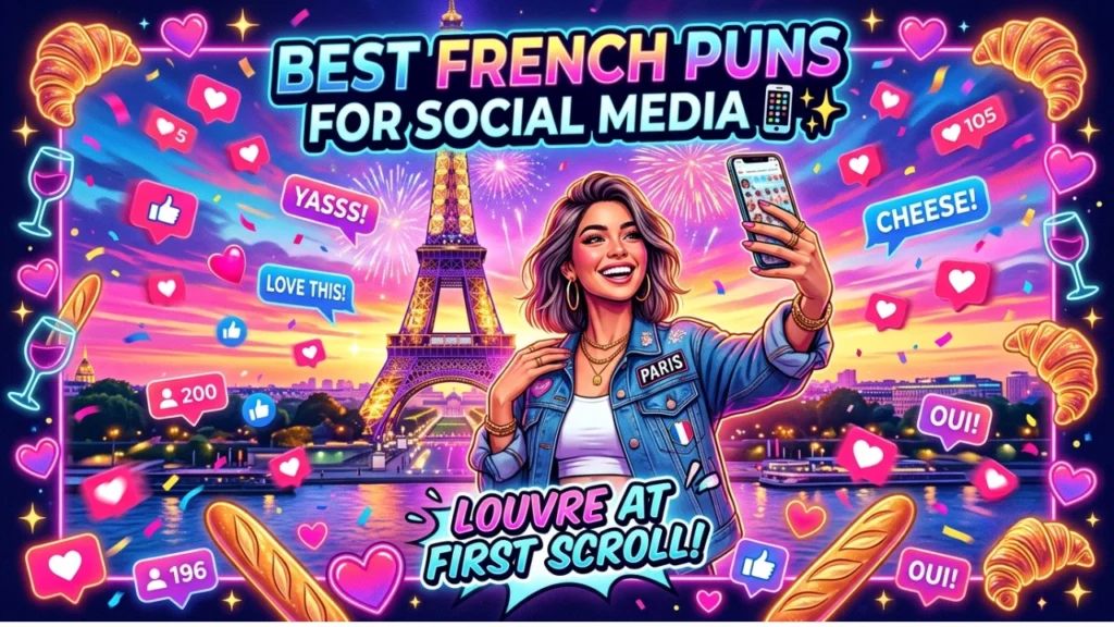 Clever & Witty One-Liner French Puns for Social Media