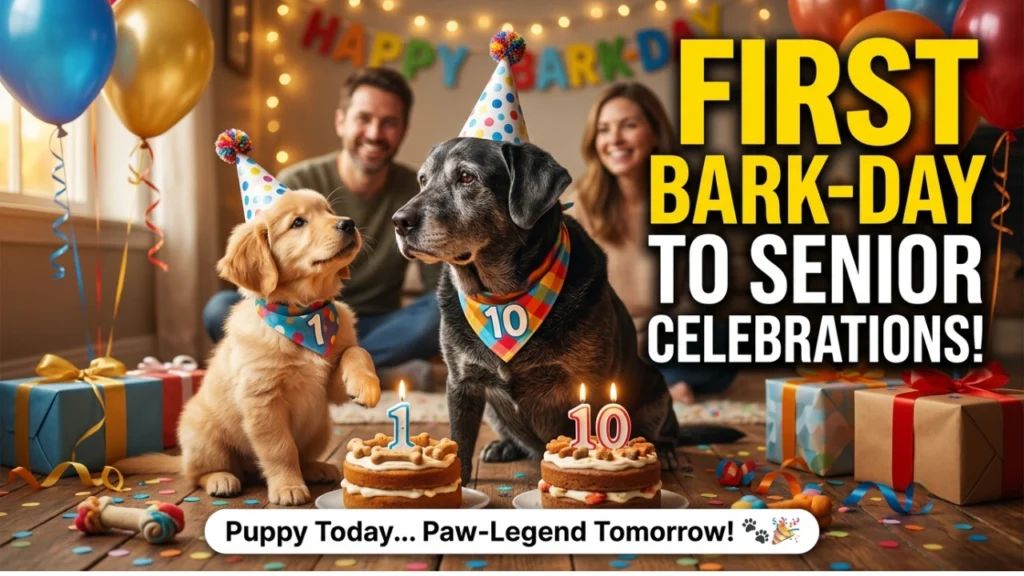 Puppy and Milestone Birthday One-Liners