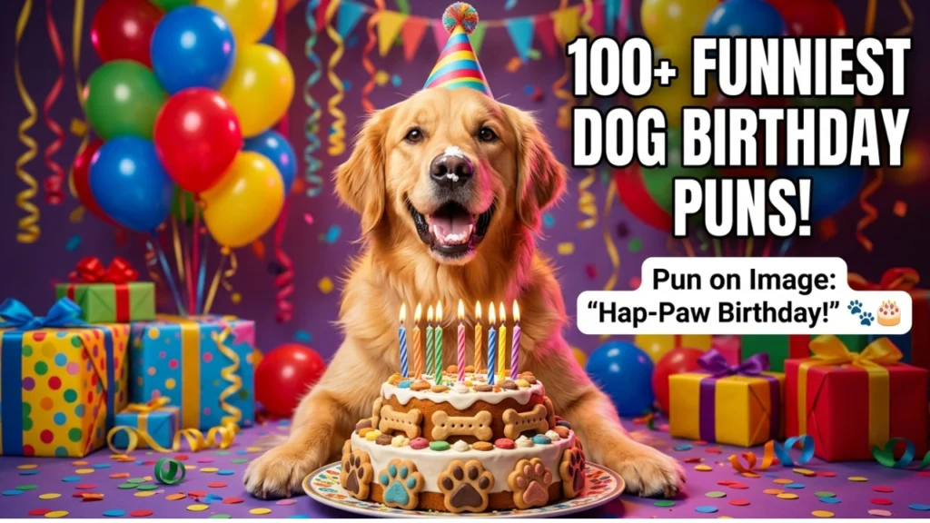 Short One-Liner Dog Birthday Puns for Instant Laughs